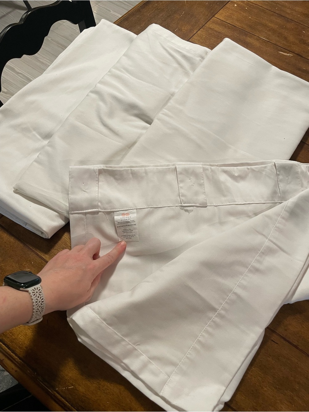 White Curtain Panels with Rod Pocket and tabs